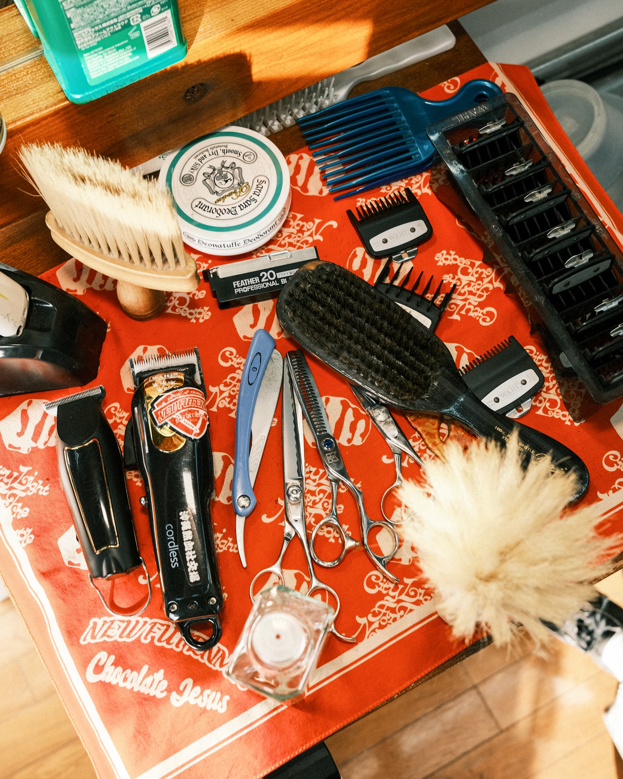 Barber tools overhead