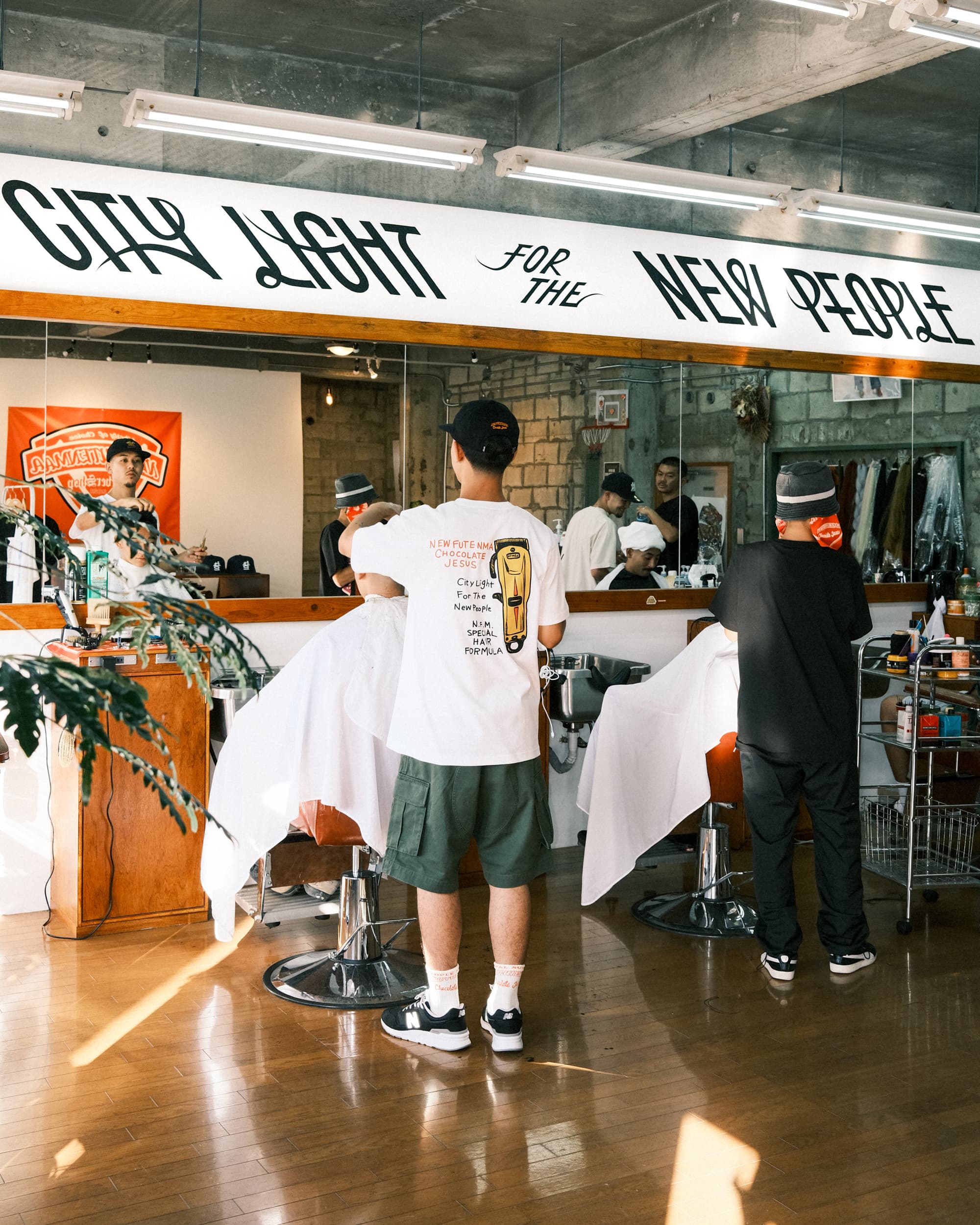 New Futenma Barber Shop interior