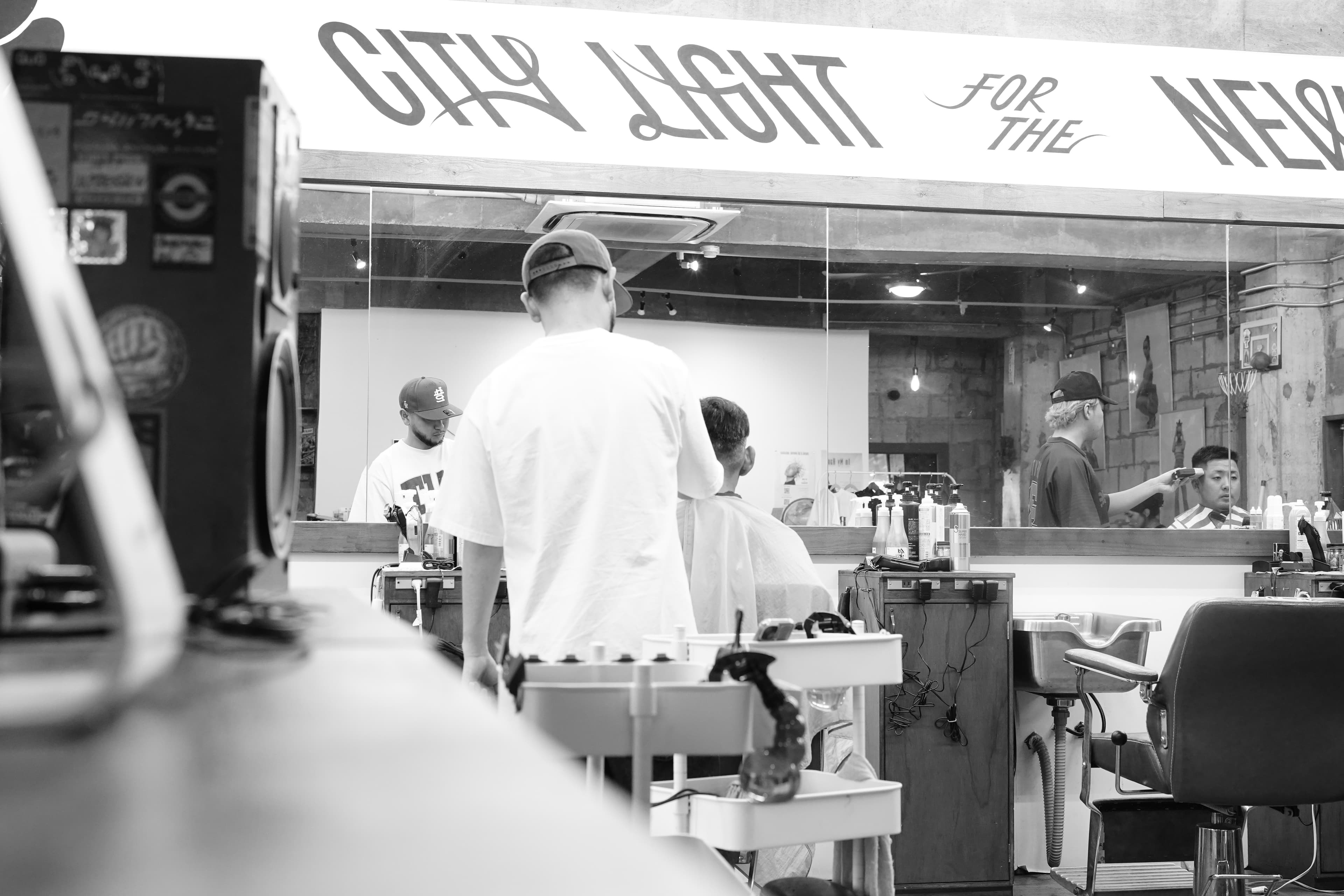 Barbershop interior - New Futenma Okinawa